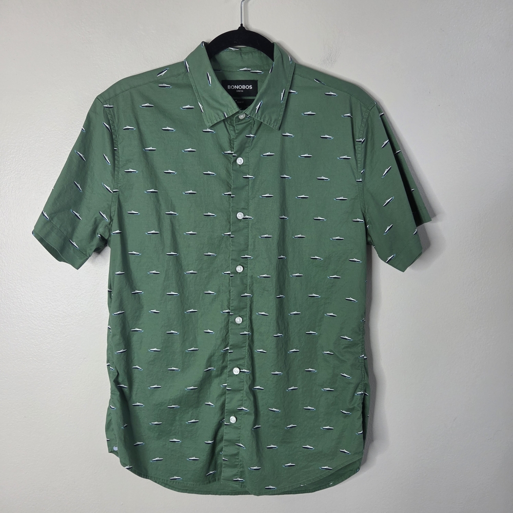 Bonobos Speed Boat Print Slim Fit Shirt